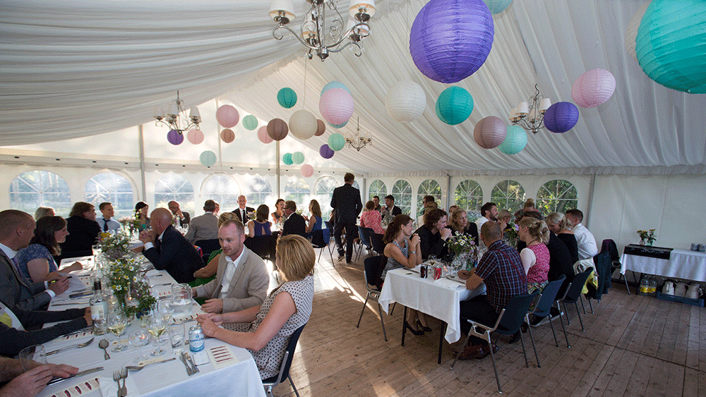 Our Paper Lanterns Decorate a Wedding in Copenhagen, Denmark