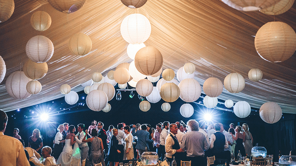 Classic Great Gatsby Wedding Paper Lanterns