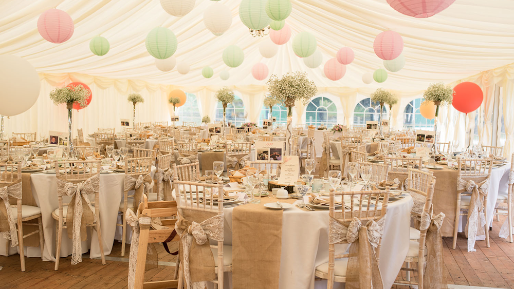Perfectly Pretty Pastel Paper lanterns in Pink and Robin Egg