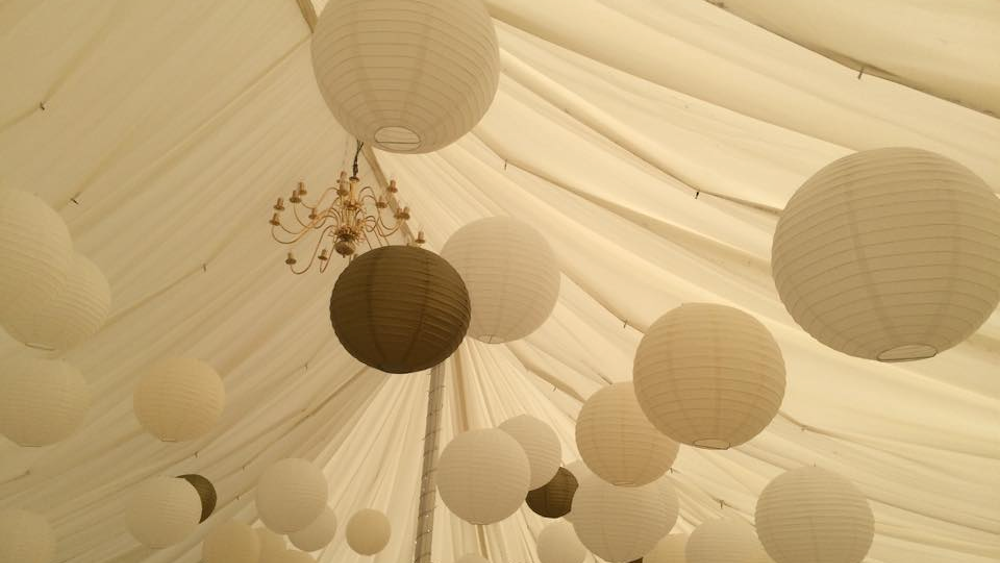 Cream and Gold Lanterns at Blickling Hall Gardens