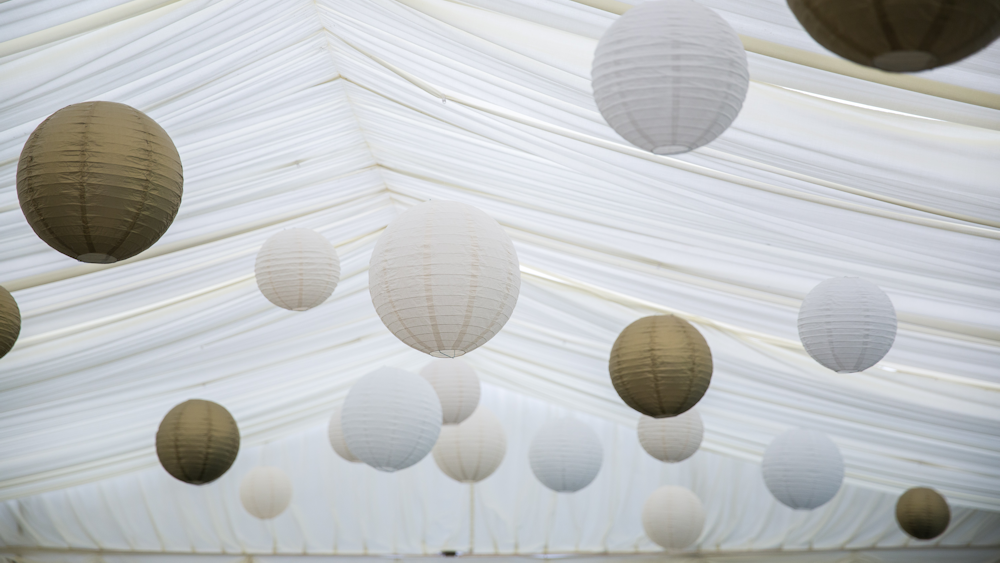 Great Gatsby Gold Wedding Marquee Lanterns