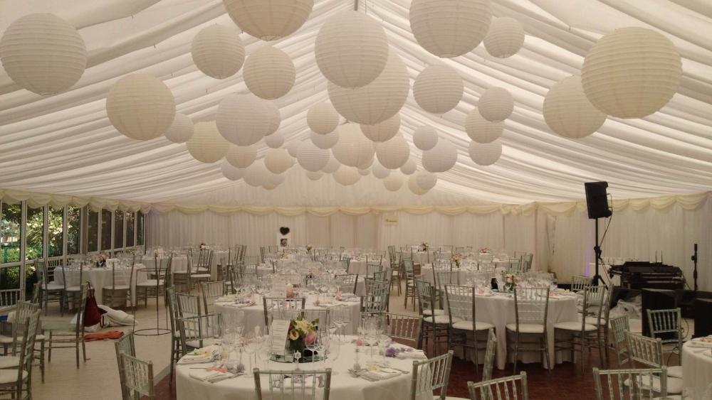 Elegant White and Ivory Lanterns