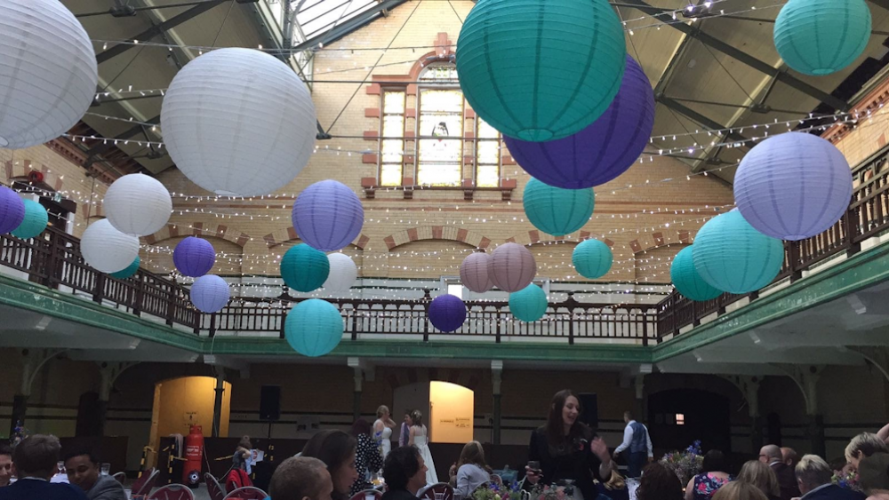 Rich Coloured Lanterns at the Victoria Baths