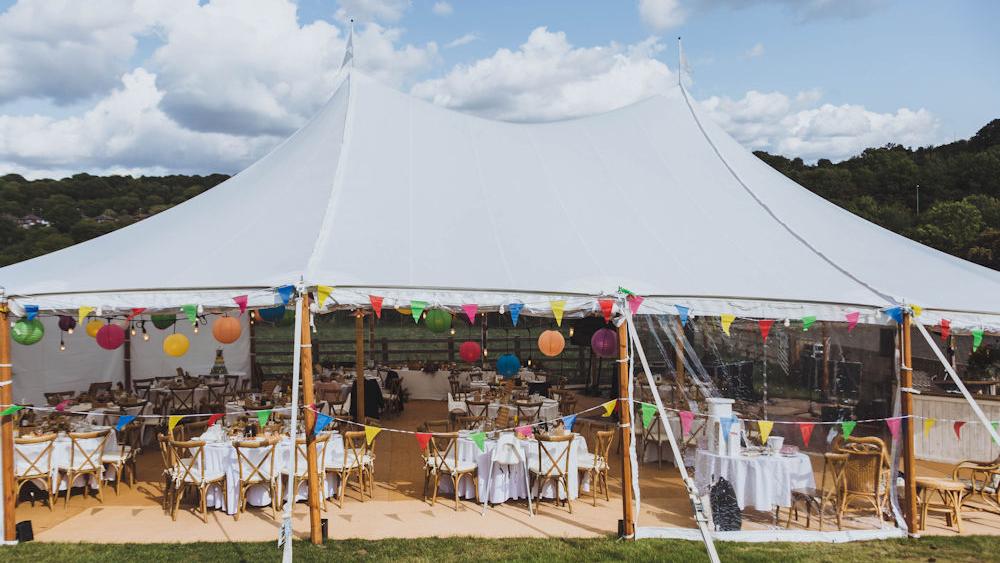 Coloured Paper Wedding Lanterns