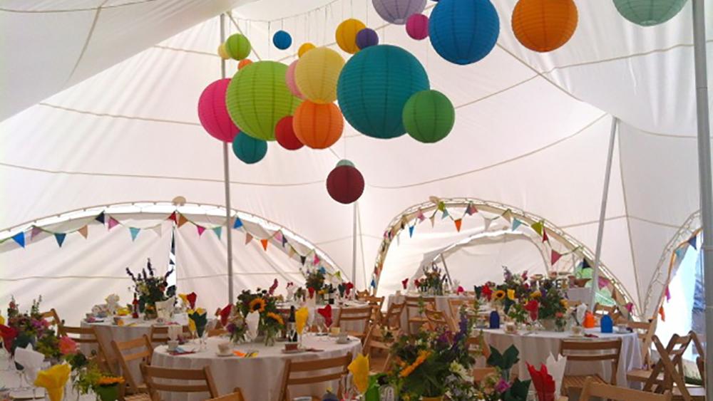 Coloured Capri Tent Lanterns