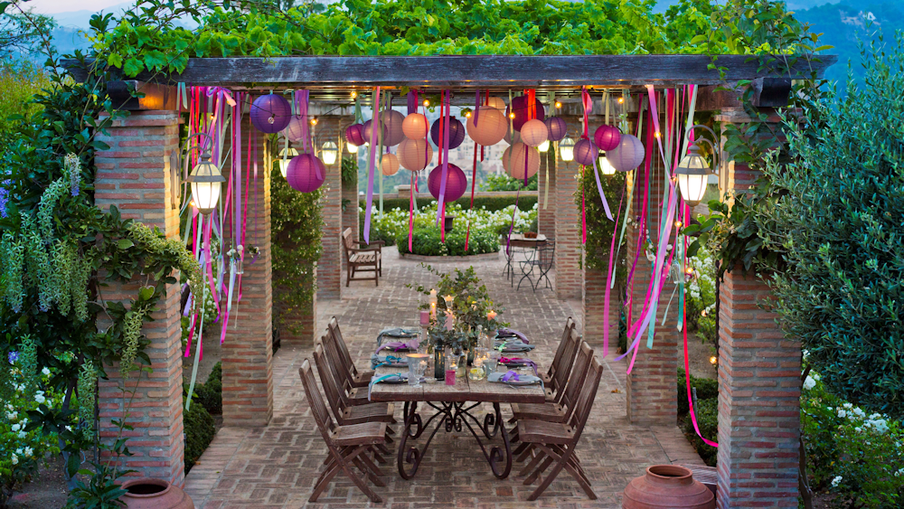 Coloured Outdoor Paper Lanterns