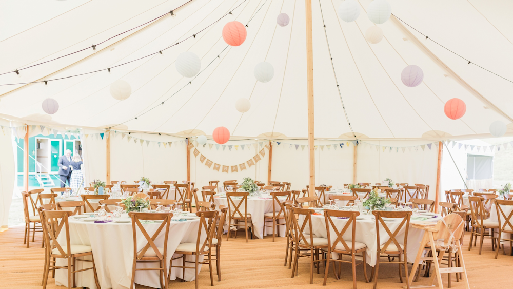 Stevie and Matt's Countryside Wedding Lanterns