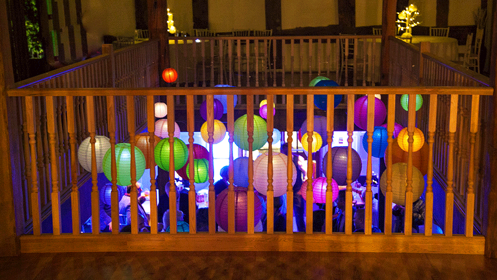 Brightly Coloured Paper Lanterns for a Party Atmosphere