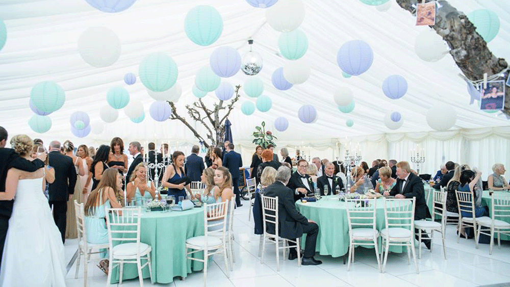 Pastel Wedding Lanterns