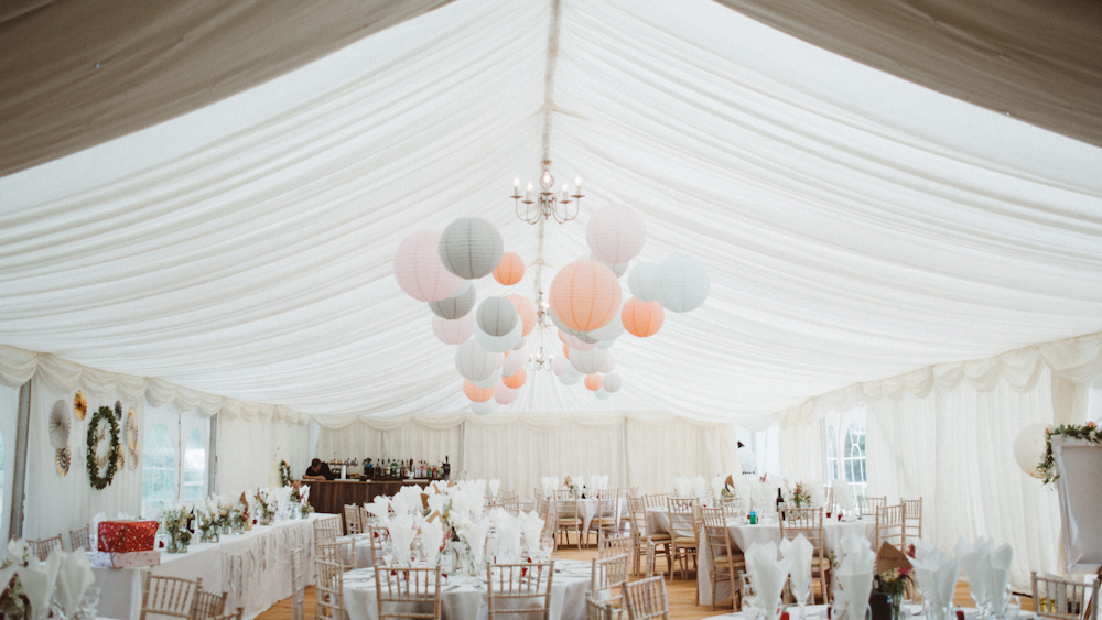 JG Marquees Paper Lantern Canopy