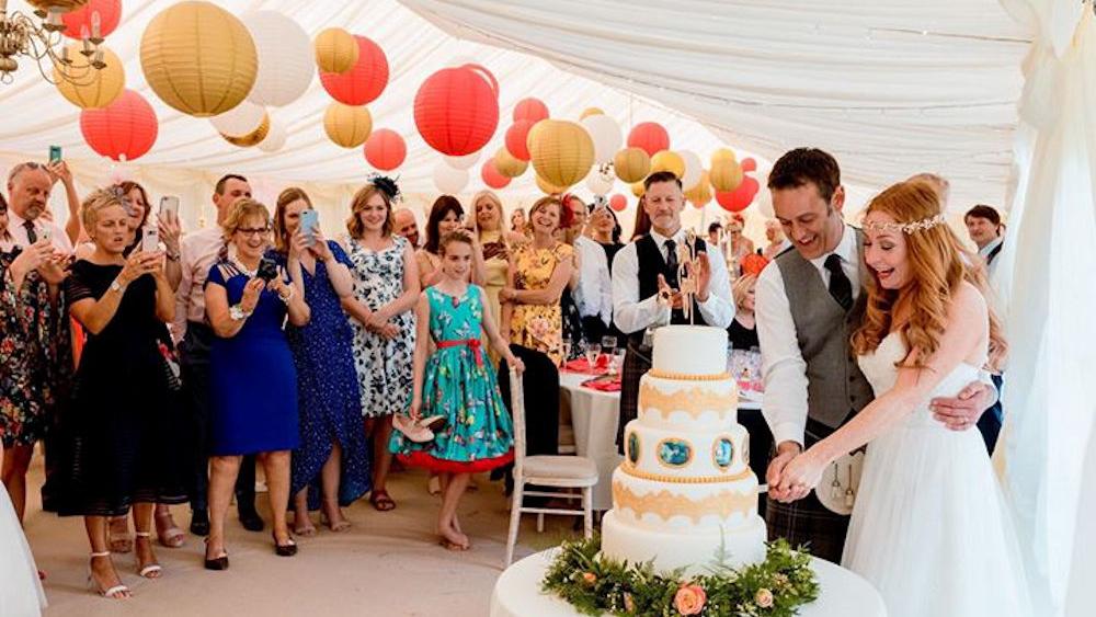 Red and Gold Paper Lanterns