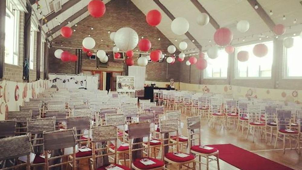 Traditional Christmassy Red and Silver Lanterns