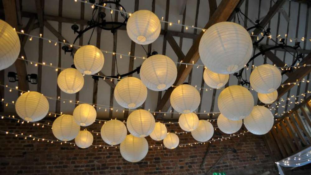 Rustic Lanterns and Twinkling Fairy Lights