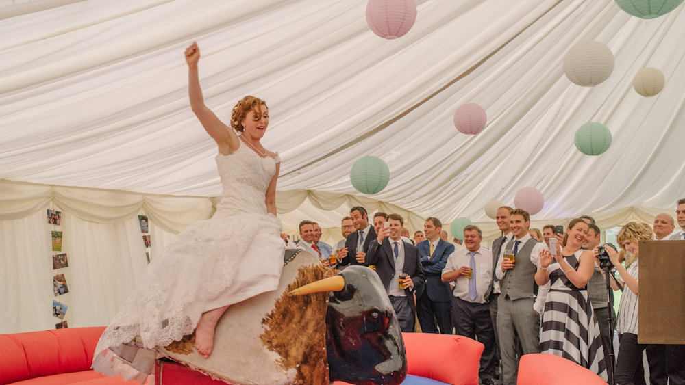 Ruth and Tom's traditional marquee lanterns