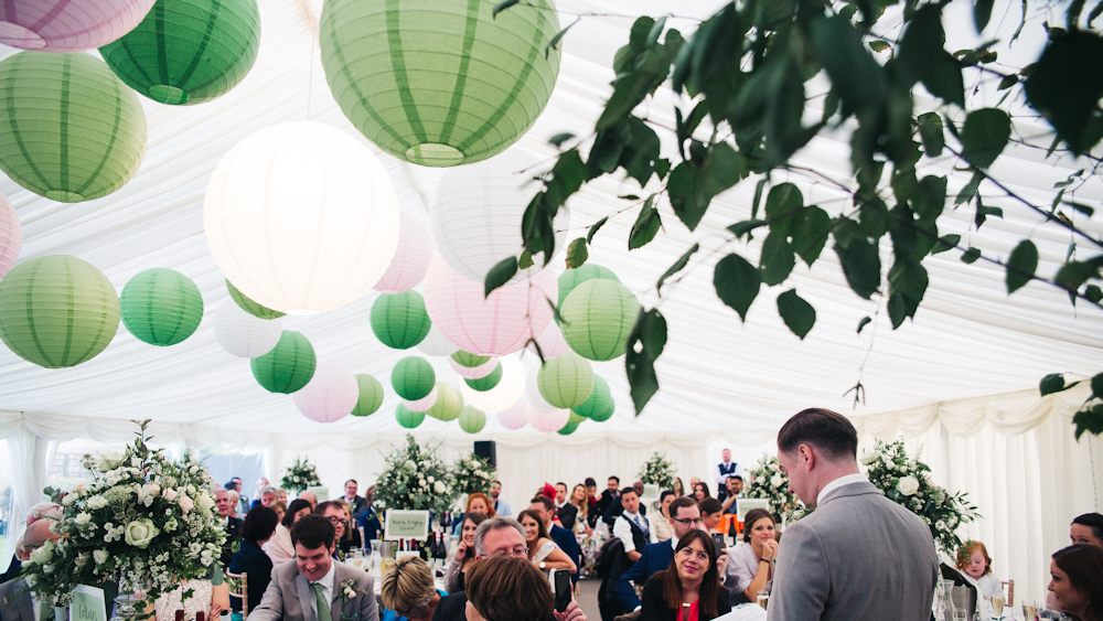 Pantone Inspired Green Wedding Lanterns