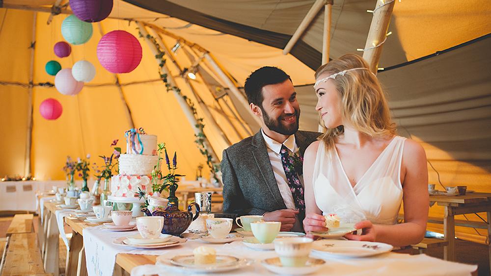 Bright Tipi Wedding Lanterns