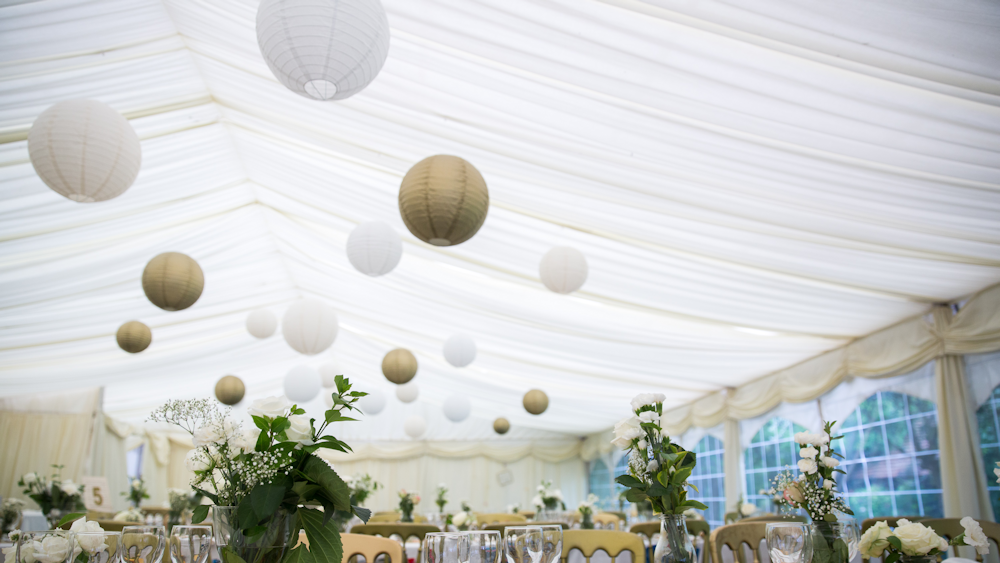 Great Gatsby Gold Wedding Marquee Lanterns