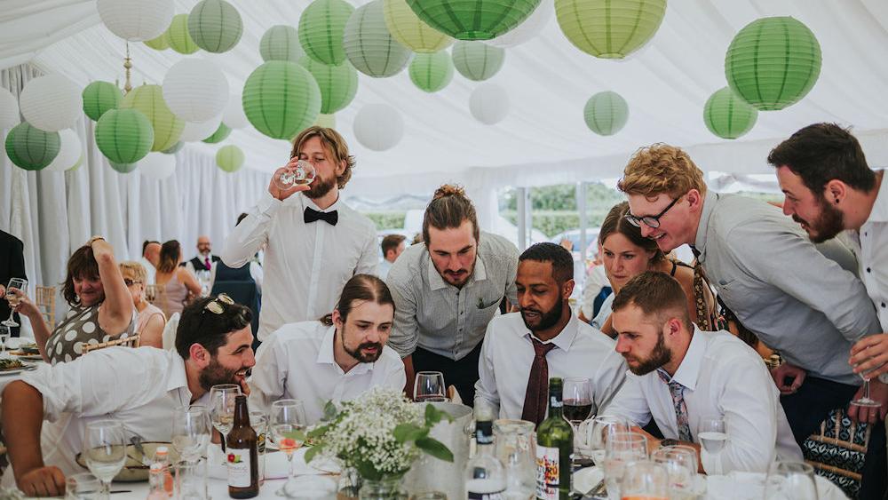 Nicolas and Hayley's Halifax Marquee Wedding Lanterns