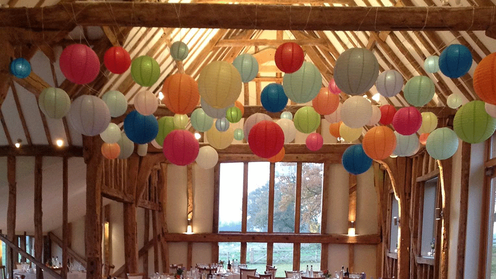 Dance Under a Canopy of Coloured Hanging Lanterns