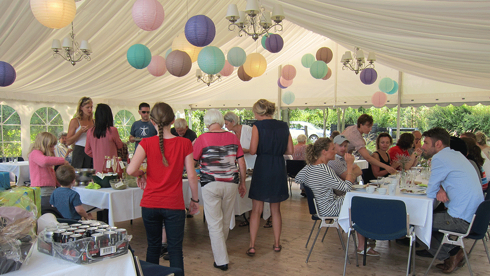 Our Paper Lanterns Decorate a Wedding in Copenhagen, Denmark