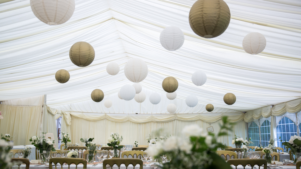 Great Gatsby Gold Wedding Marquee Lanterns