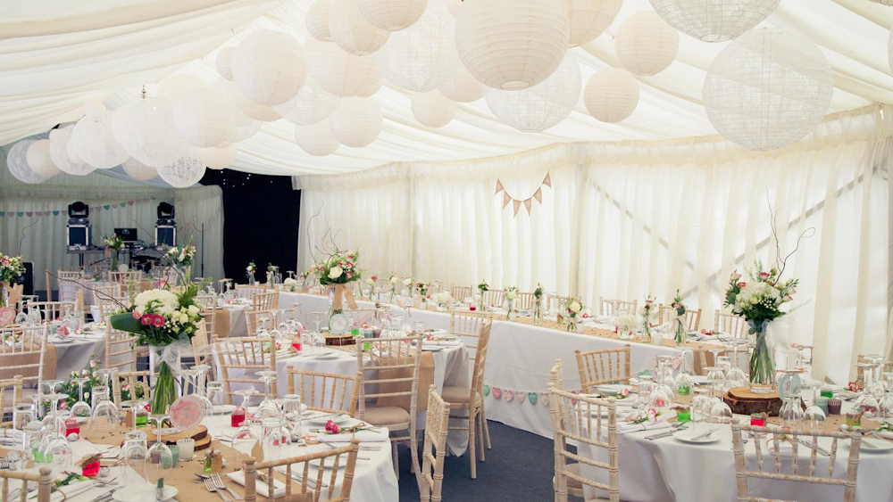 White Rustic Wedding Lanterns