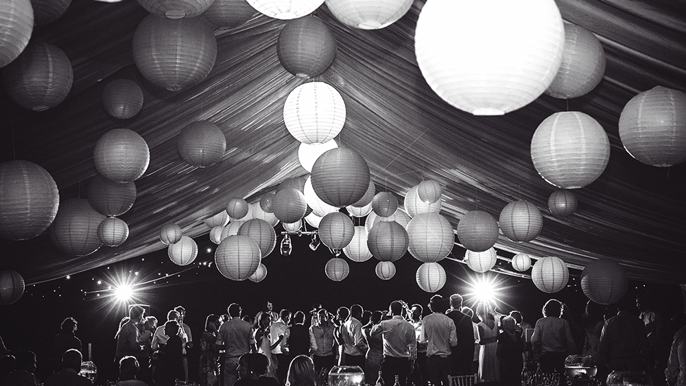 Classic Great Gatsby Wedding Paper Lanterns