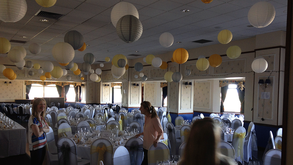 Daisy Yellow Lanterns transform Scottish Hotel