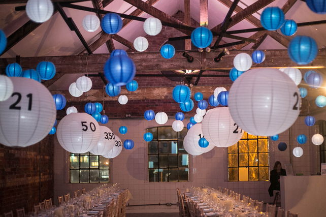 Blue and White Lanterns for Unicef Next Generations latest fundraiser for Syria.