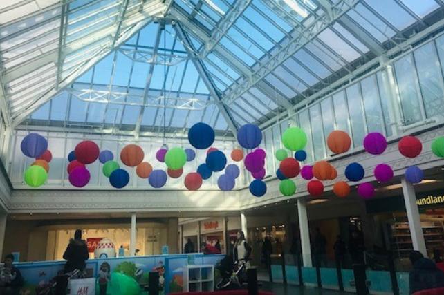 Lanterns in The Square Shopping Centre in Camberley