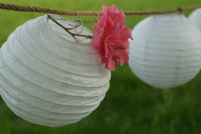 Small paper lanterns for lantern walk