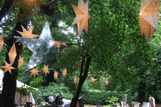 Star Lantern walkway at Port Eliot Festival