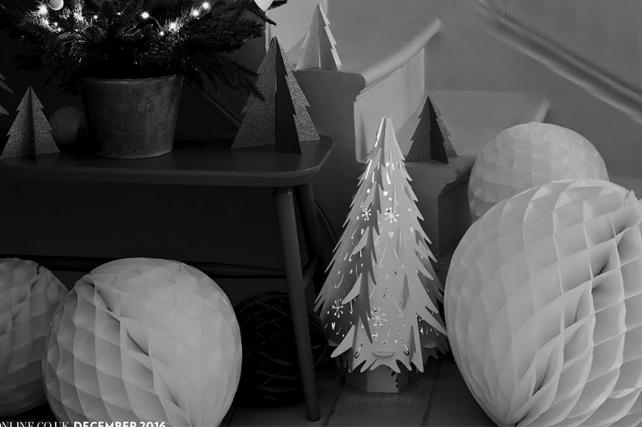 White Christmas Laser Cut Trees