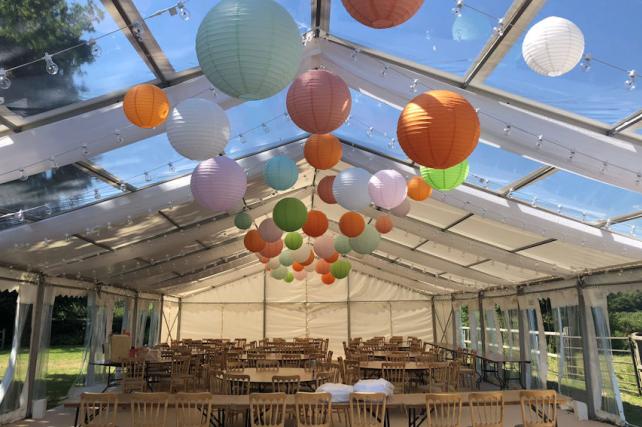 Coloured Lanterns at Wootoon Farm Estate