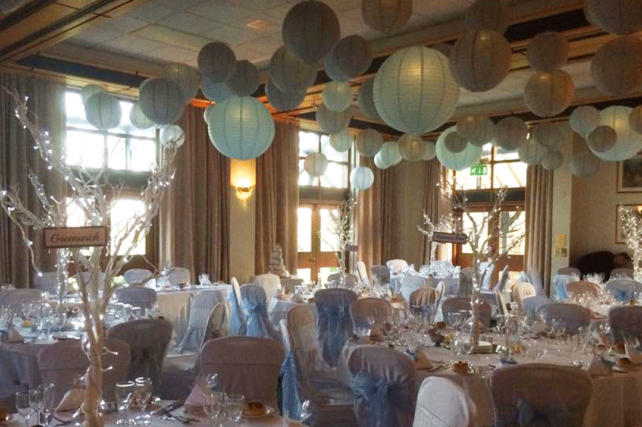 Hanging Lanterns transform Barnham Broom Hotel