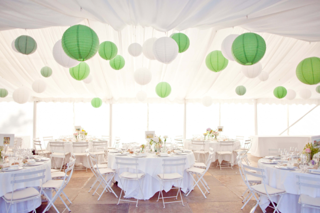 Green Paper Lanterns