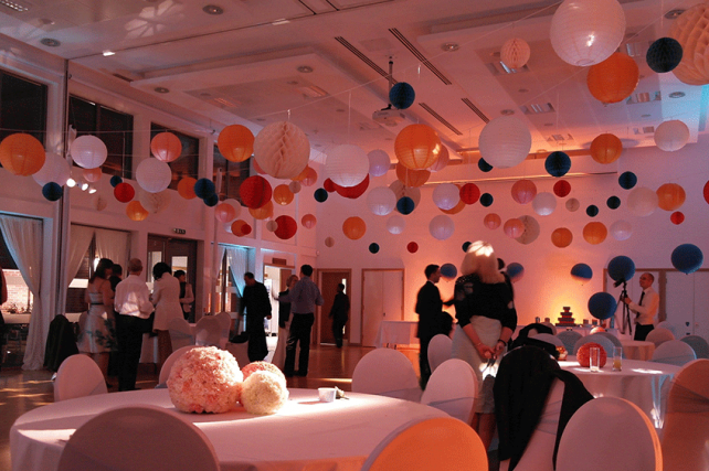 Lanterns and Honeycomb wedding lanterns