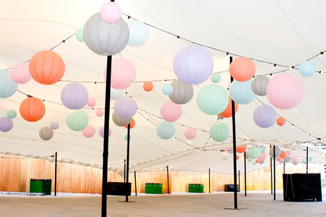 Kings Cross Spring Fete Marquee Lanterns