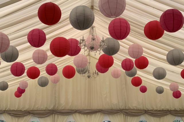 Mixed Coloured Paper Lanterns