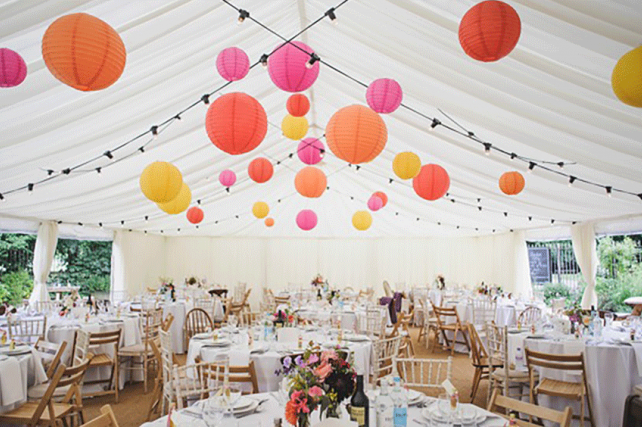 Vintage Marquee Lanterns in a London Pub