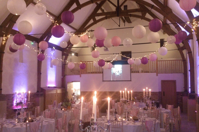 barn lanterns with buttonlites