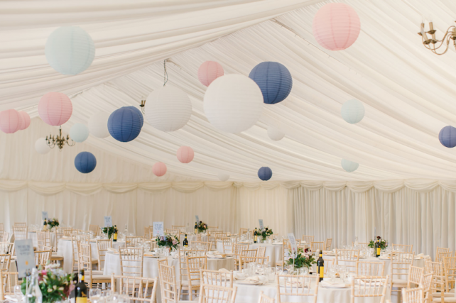 Wedding lanterns at Whethele Manor