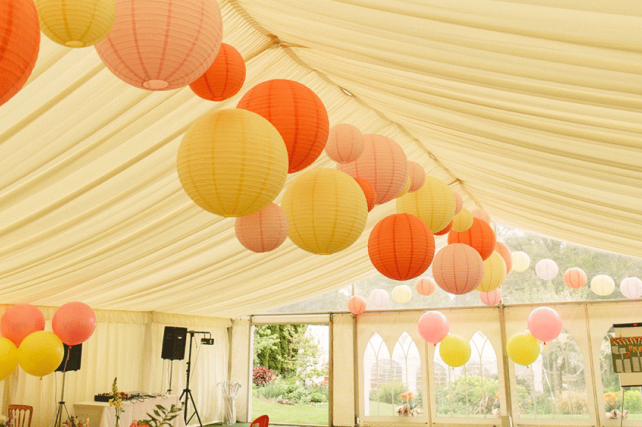 Geoff and Victoria’s Boho Wedding Lanterns at Rookwood House