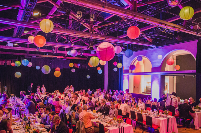 Bright Wedding Lanterns at Old Market Theatre in Brighton