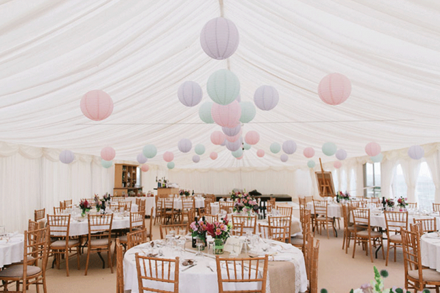 pastel paper lanterns