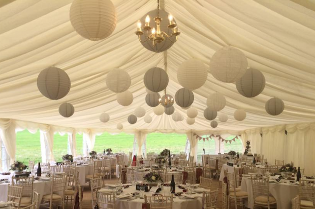 Heaven Farm wedding lanterns