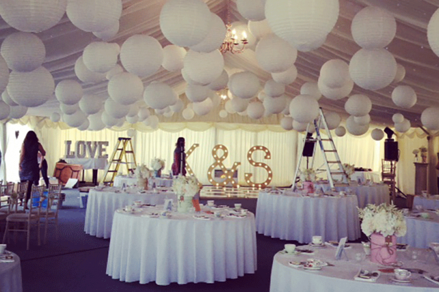 Wedding Angel white lanterns