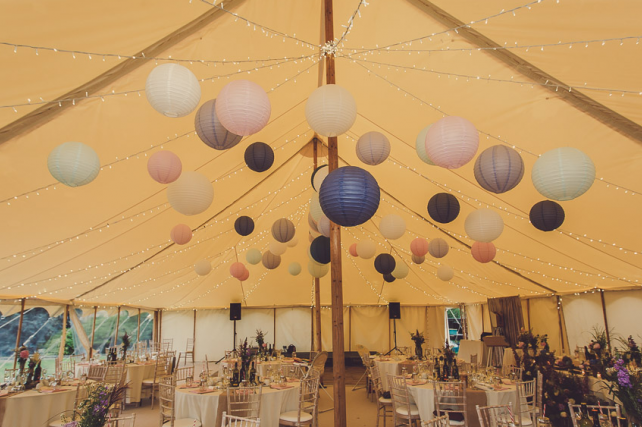 Mark and Charlotte's Petal marquee lanterns