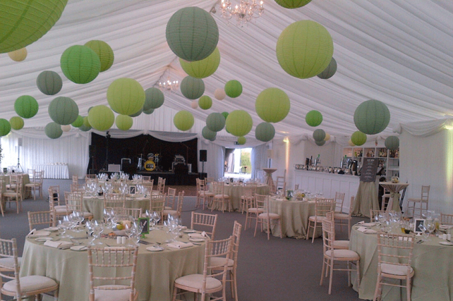 wedding lanterns at the Trump International Hotel