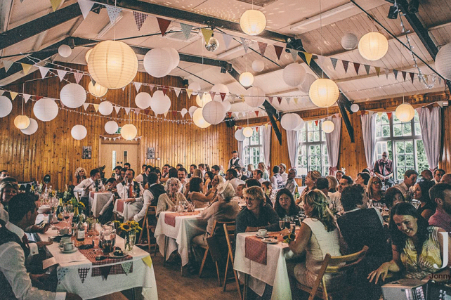 White Paper Lanterns at Mobberley Victory Memorial Club